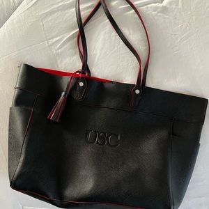 USC black and red purse/ tote